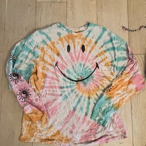 Tie die long sleeve